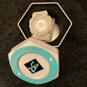 Women’s white baby G shock